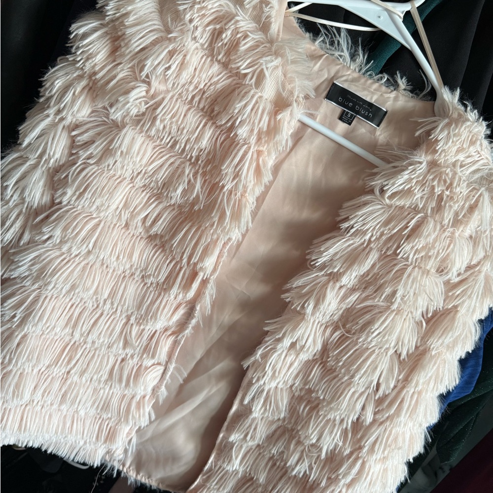 Blush/Cream Jacket NWOT - Blue Blush
